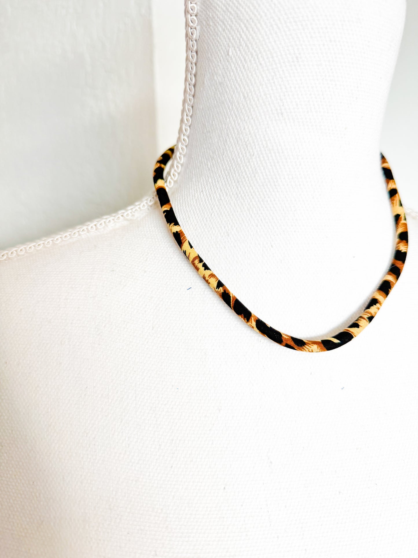 Leopard Cord Necklace