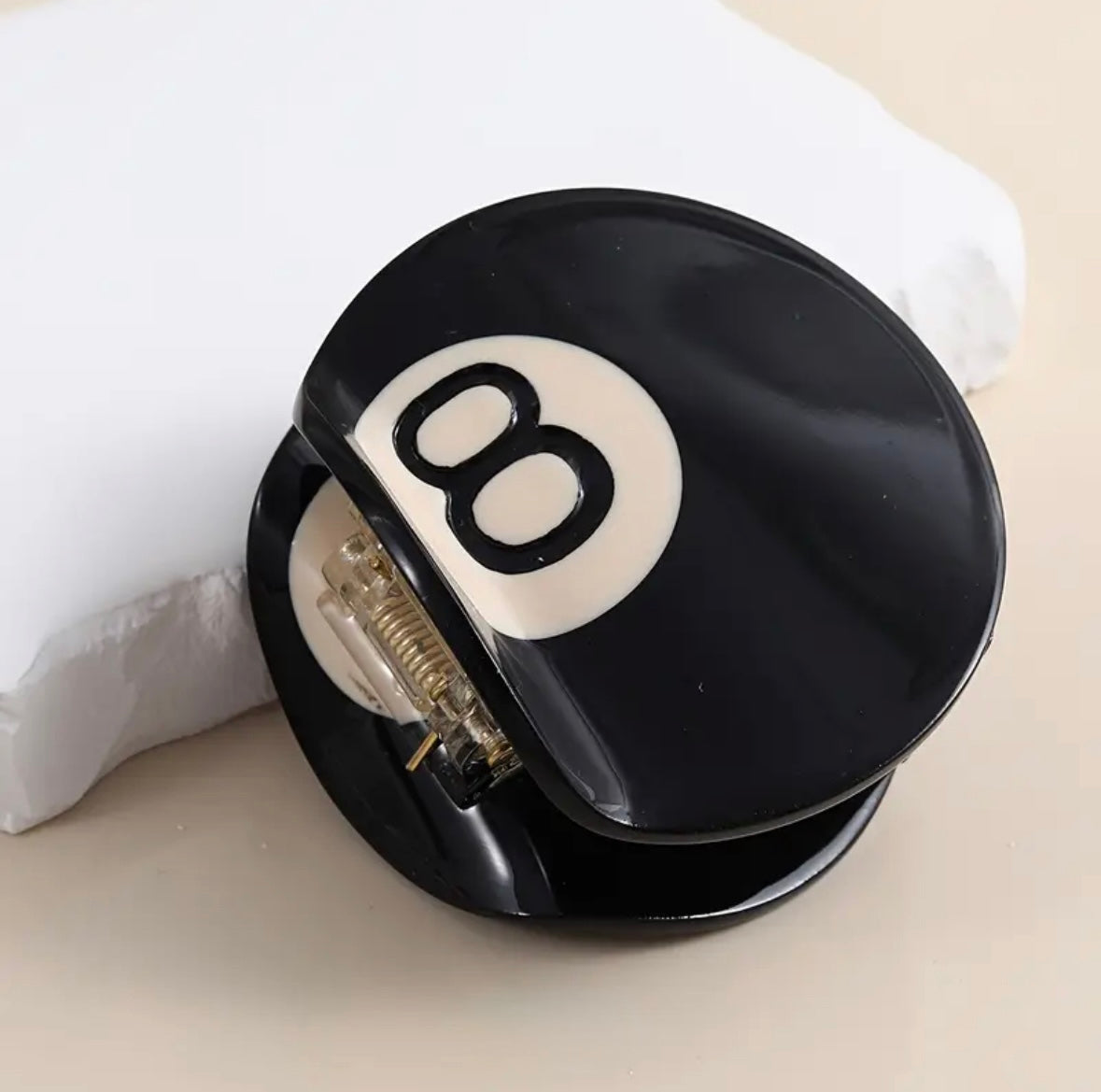 Eight Ball 🎱 Hair Clip