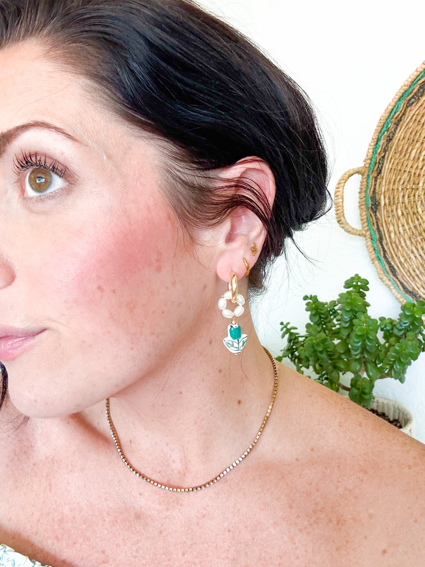 Porcelain Charm Earrings