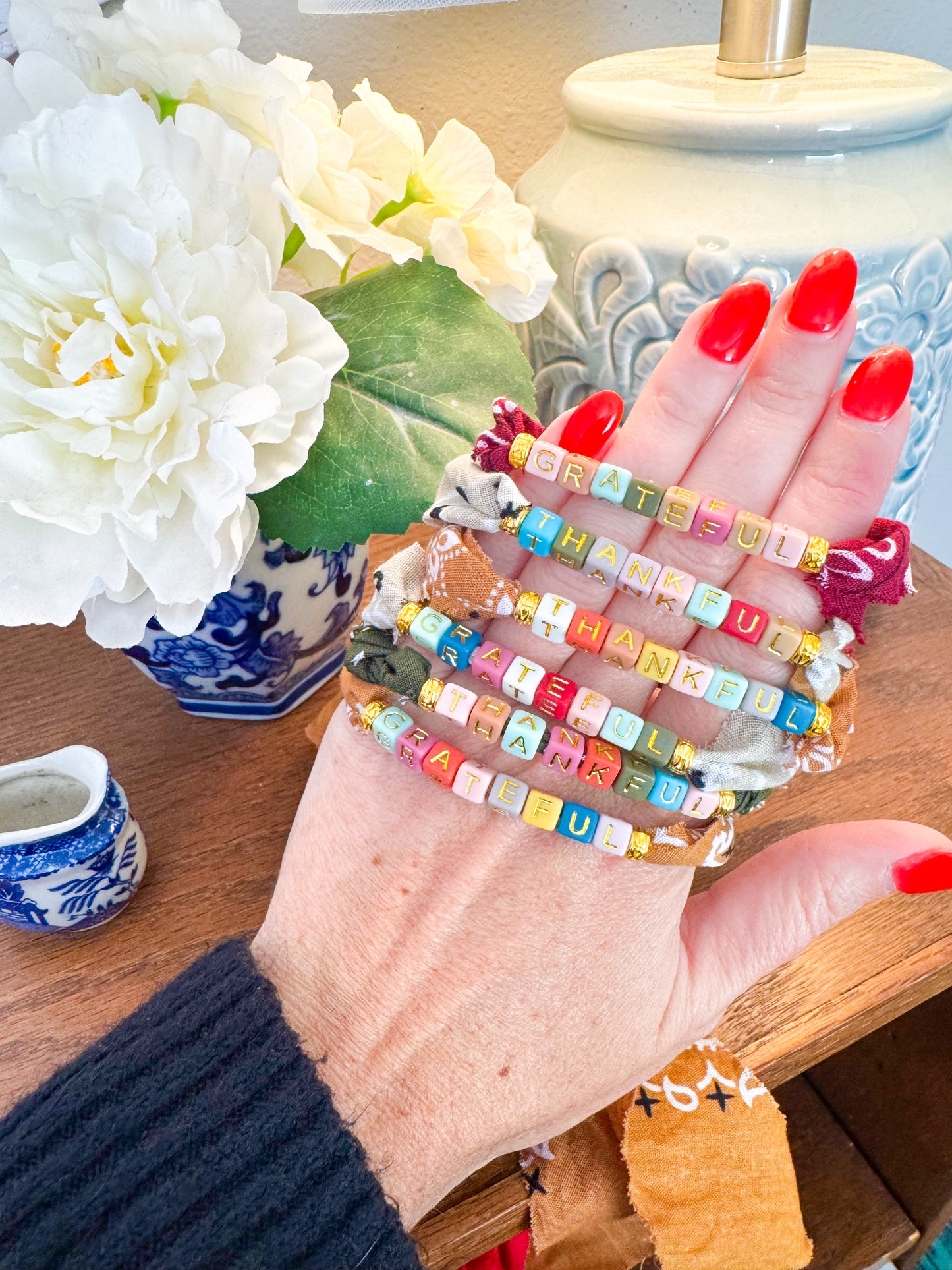 Fall Feeling Bandana Affirmation Bracelet