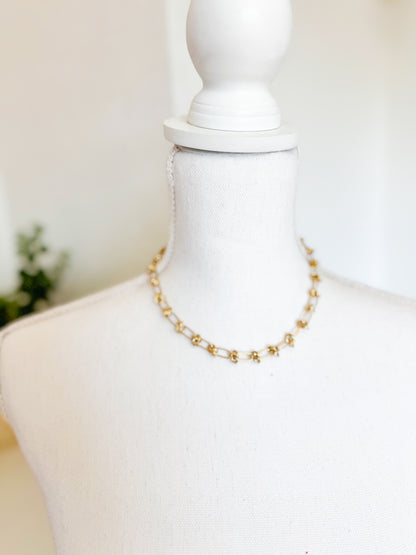 Spikey Golden Chain Necklace