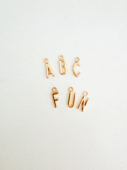 Gold Initial Charms