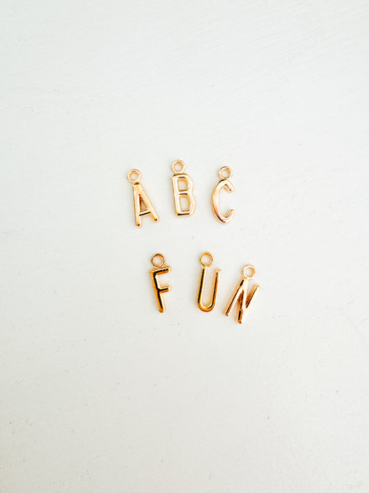 Gold Initial Charms