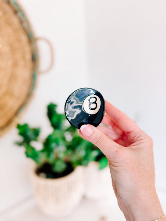Eight Ball 🎱 Hair Clip